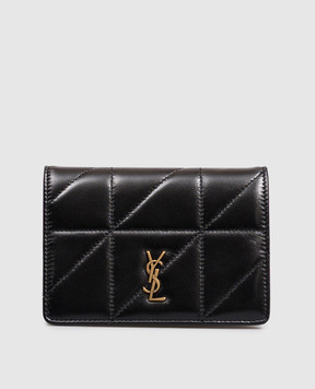 Saint Laurent Черная кожаная обложка для паспорта JAMIE 863034AAG7X