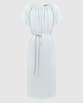 Twinset Блакитна сукня з поясом 261TP2250