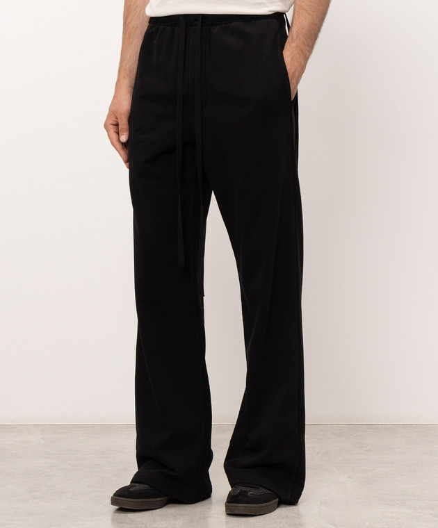 Ann Demeulemeester Черные спортивные штаны B0014215FA185 изображение 3