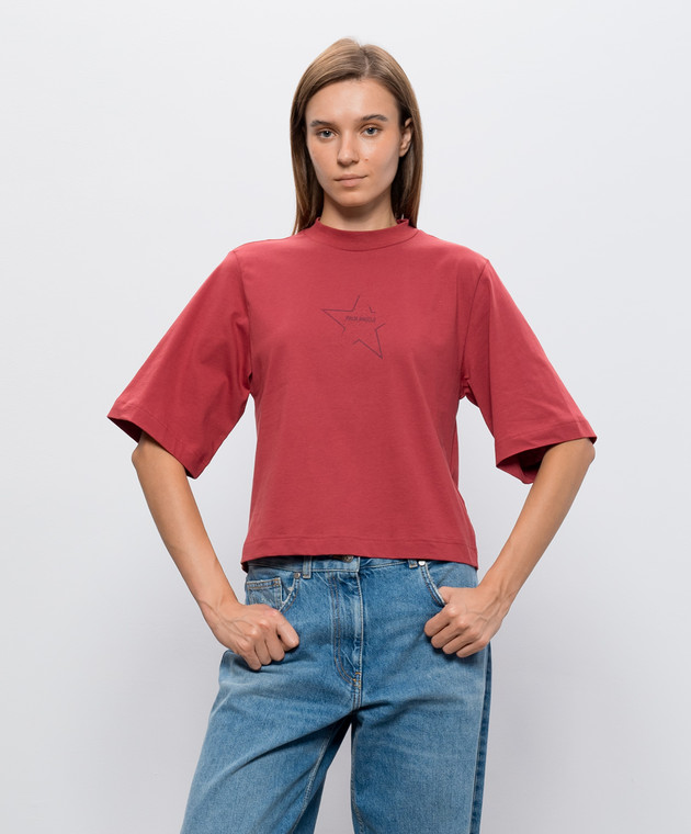 Palm Angels Красная футболка Icon Palm PAWAA003JR009 изображение 3