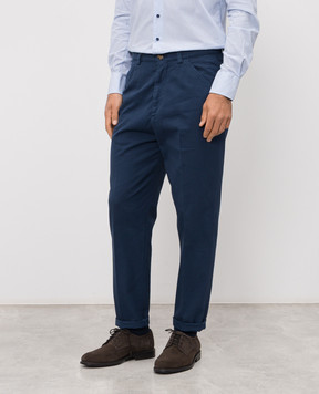 Brunello Cucinelli Синие брюки M252DH0660