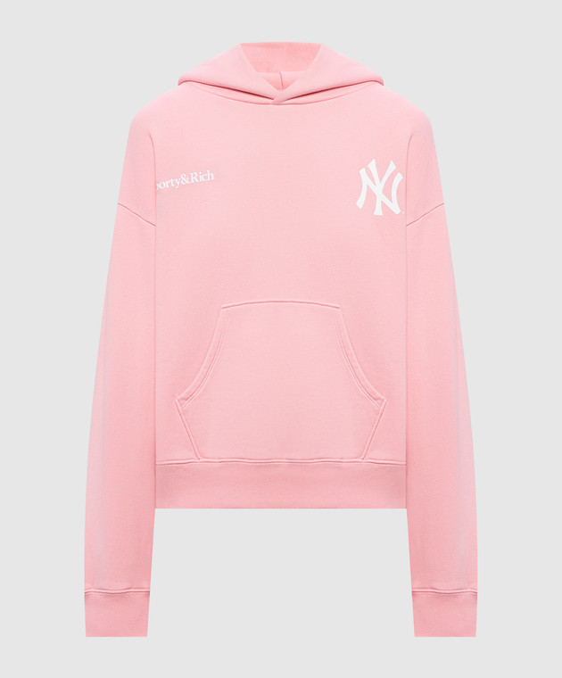 Sporty & Rich Рожеве утеплене худі Yankees ST0952018695PI152