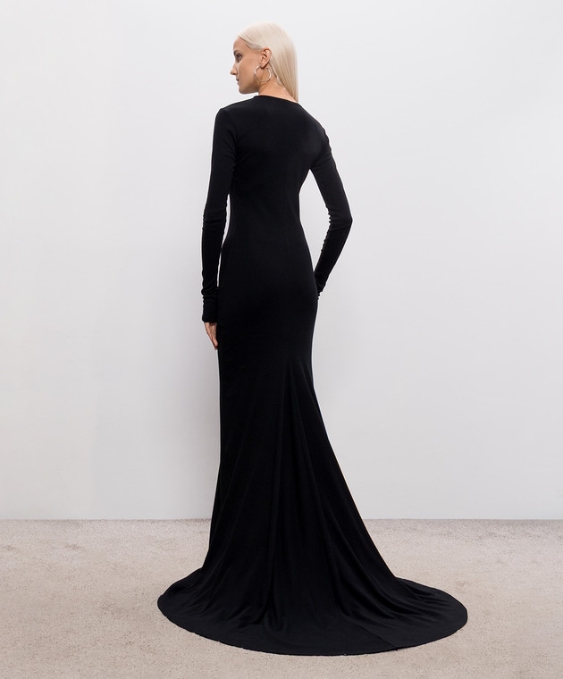 Ann Demeulemeester Черное платье макси Jesse B0011347FA045 изображение 3