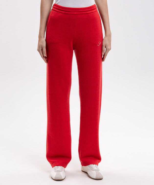 Sporty & Rich Красные брюки из кашемира и шерсти PA02782327RE50 изображение 3