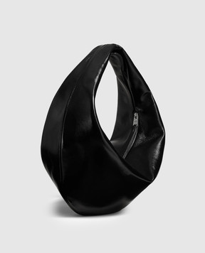 Khaite Чорна сумка-хобо з логотипом H6015877