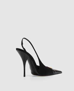 Saint Laurent Черные слингбеки LOUIS A001CW9QNCN