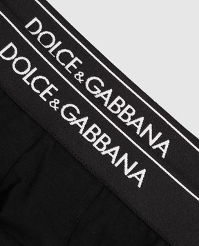 Dolce&Gabbana Набор черных трусов-брифов M9C03JONN95