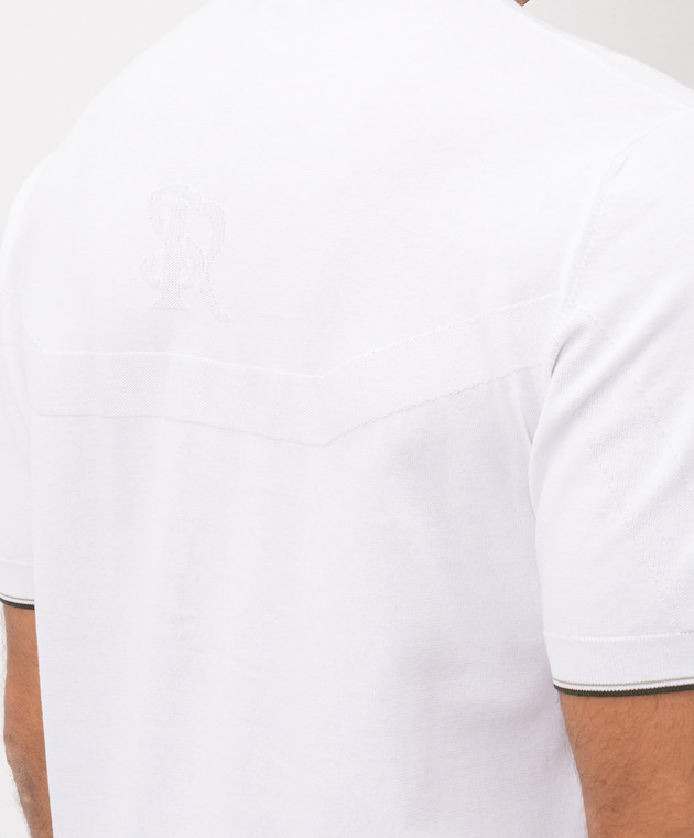 Stefano Ricci Белая футболка с узором монограммы K616448G10F26115 изображение 5