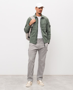 C.P. Company Зелена сорочка з патчем логотипа MOS156A110143G