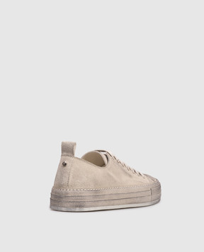 Ann Demeulemeester Бежевые замшевые кеды Nono B0012588LT147