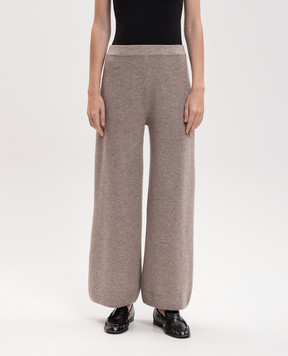 Allude Бежевые брюки из шерсти и кашемира 26517035