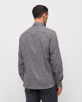 Florentino Коричневая рубашка в клетку 225720522852