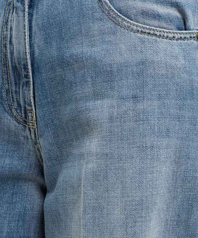 Peserico Блакитні джинси з ефектом потертості A04114L89Q04946 зображення 5