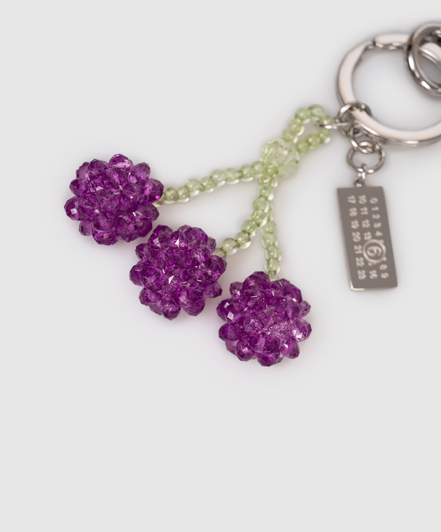 Maison Margiela MM6 Брелок для сумки с аппликацией из бусин SA6UA0013P9064 изображение 2