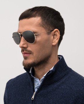 Tom Ford Золотисті сонцезахисні окуляри-авіатори Dashel FT0996