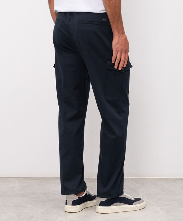 Herno Сині штани-карго PT000188U13286S зображення 4