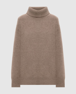 LISA YANG Коричневый свитер Holly из кашемира 2021971