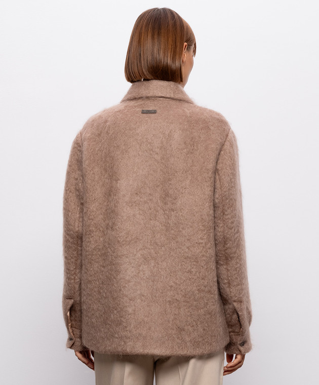 Peserico Коричневая куртка с шерстью A2110400444 изображение 4