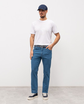 Stefano Ricci Біла футболка з вишивкою емблеми MNH6205260803