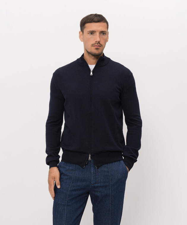 Cashmere&Whiskey Синій кардиган 97396 зображення 3