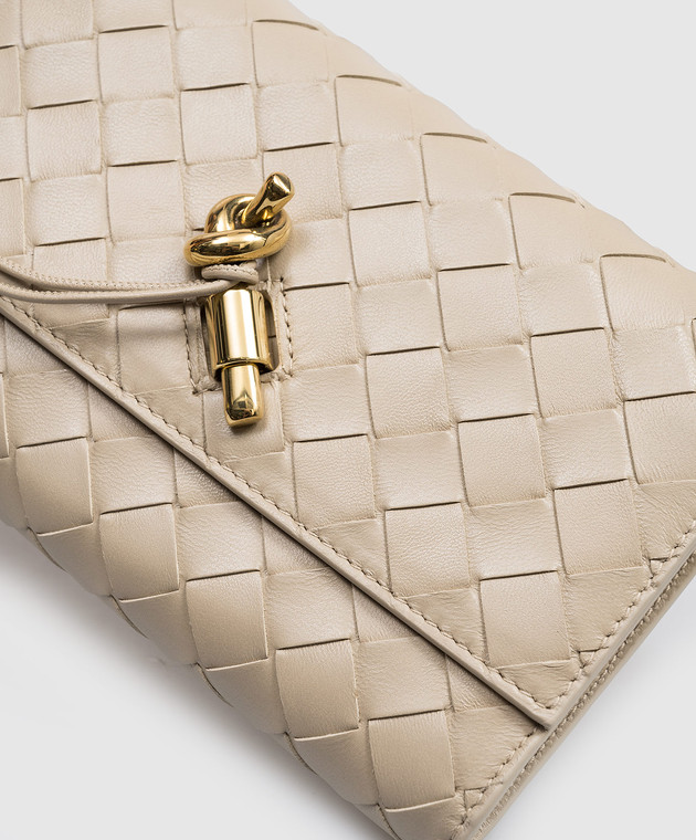 Bottega Veneta Бежевая кожаная сумка Andiamo 836940VCPP2 изображение 4