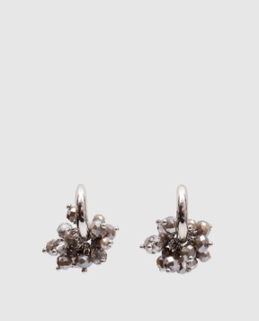 Peserico Коричневі сережки Gilda з намистинами A35513C0CC786