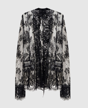 Marc Le Bihan Жакет на запах из кружева 22009