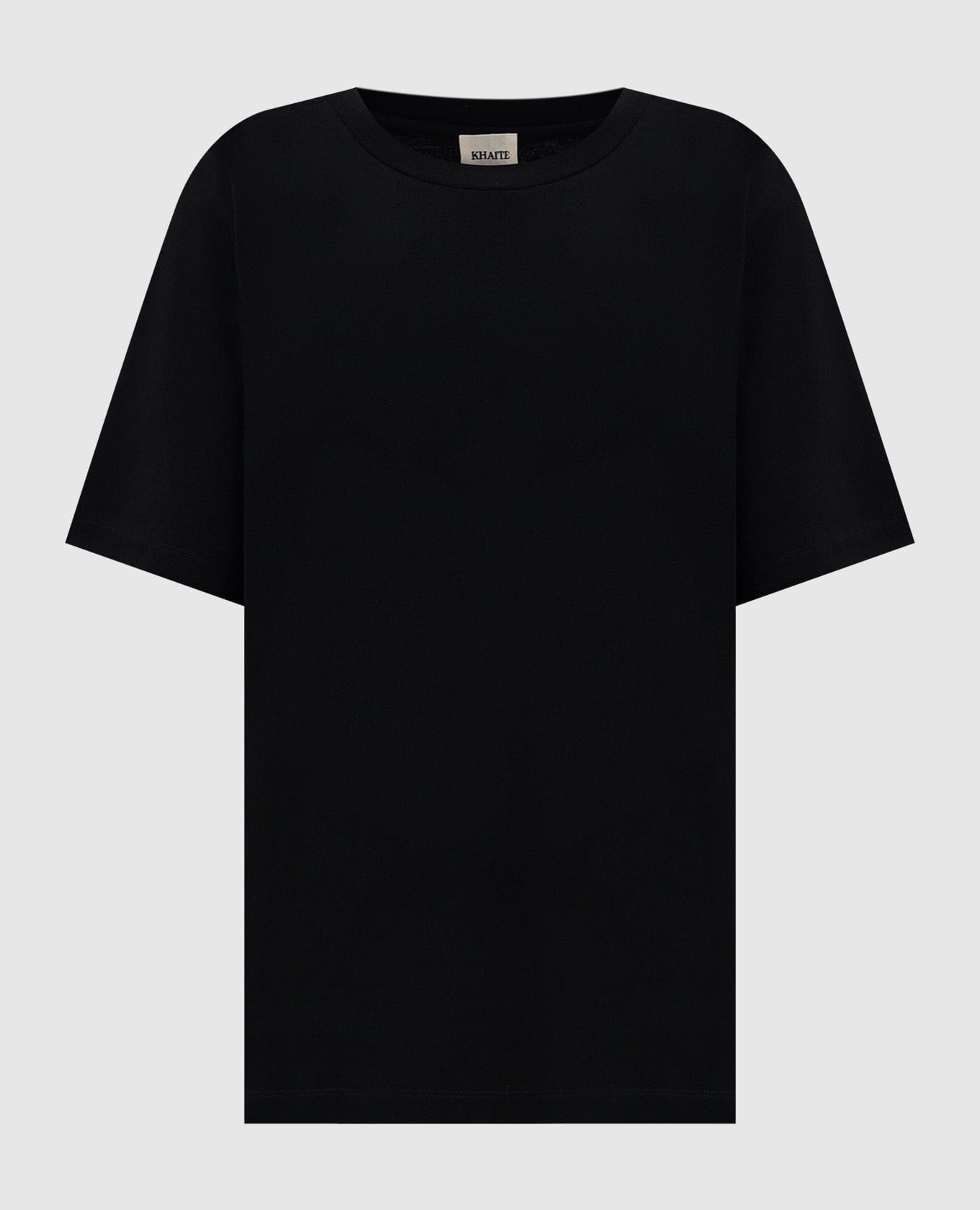 Черная футболка Allen из шелка