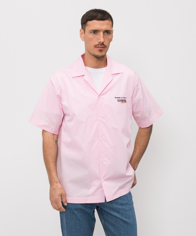 Iceberg Рожева сорочка з принтом Peanuts G0400187 зображення 3