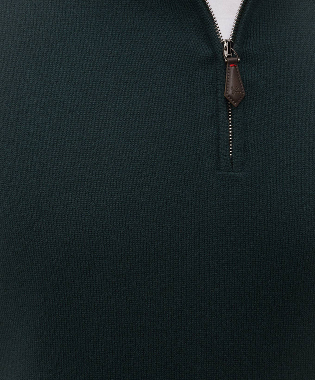 ISAIA Зелений джемпер з кашеміру MG8493YP003 зображення 5
