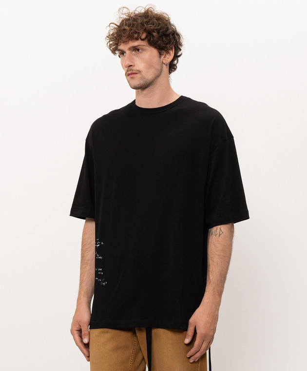 Ann Demeulemeester Черная футболка с принтом B0014220FA206 изображение 3