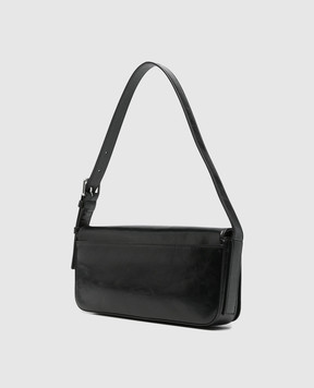 Alexander Wang Чорна шкіряна сумка з фактурним логотипом 20426K55L