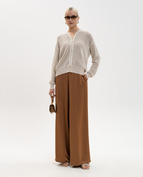 Fabiana Filippi Коричневые брюки PAD266F291D908