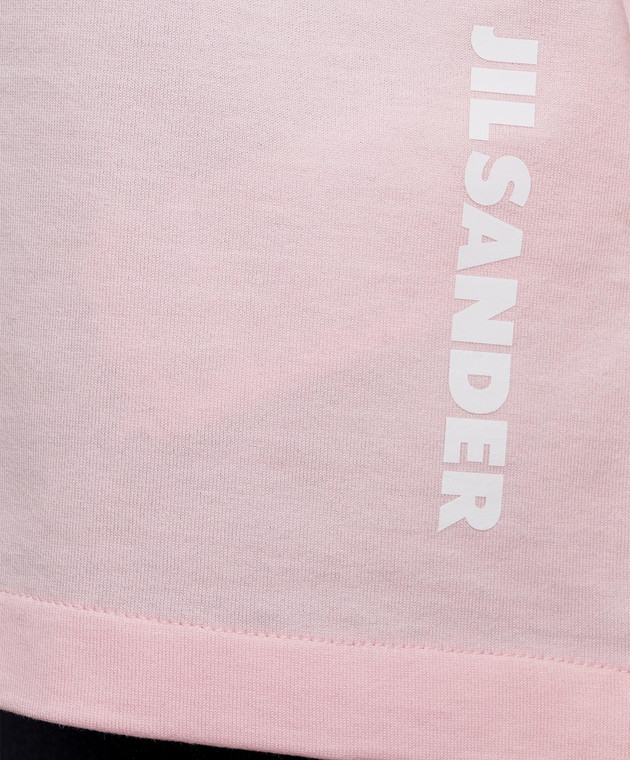 Jil Sander Розовая футболка с принтом логотипа J02GC0173J20348 изображение 5