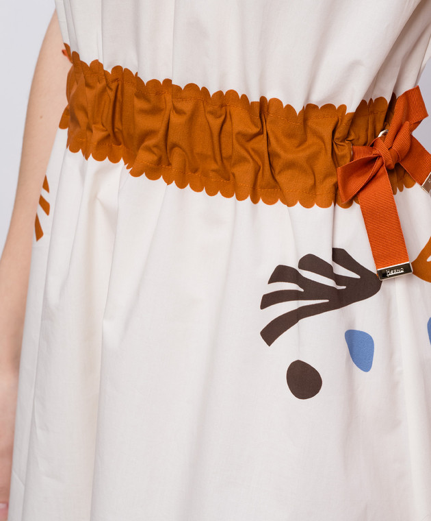 Herno Платье цвета айвори с принтом AB000080D13320 изображение 4
