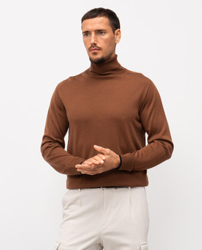 Peserico Коричневый гольф из шерсти R59359F189770M