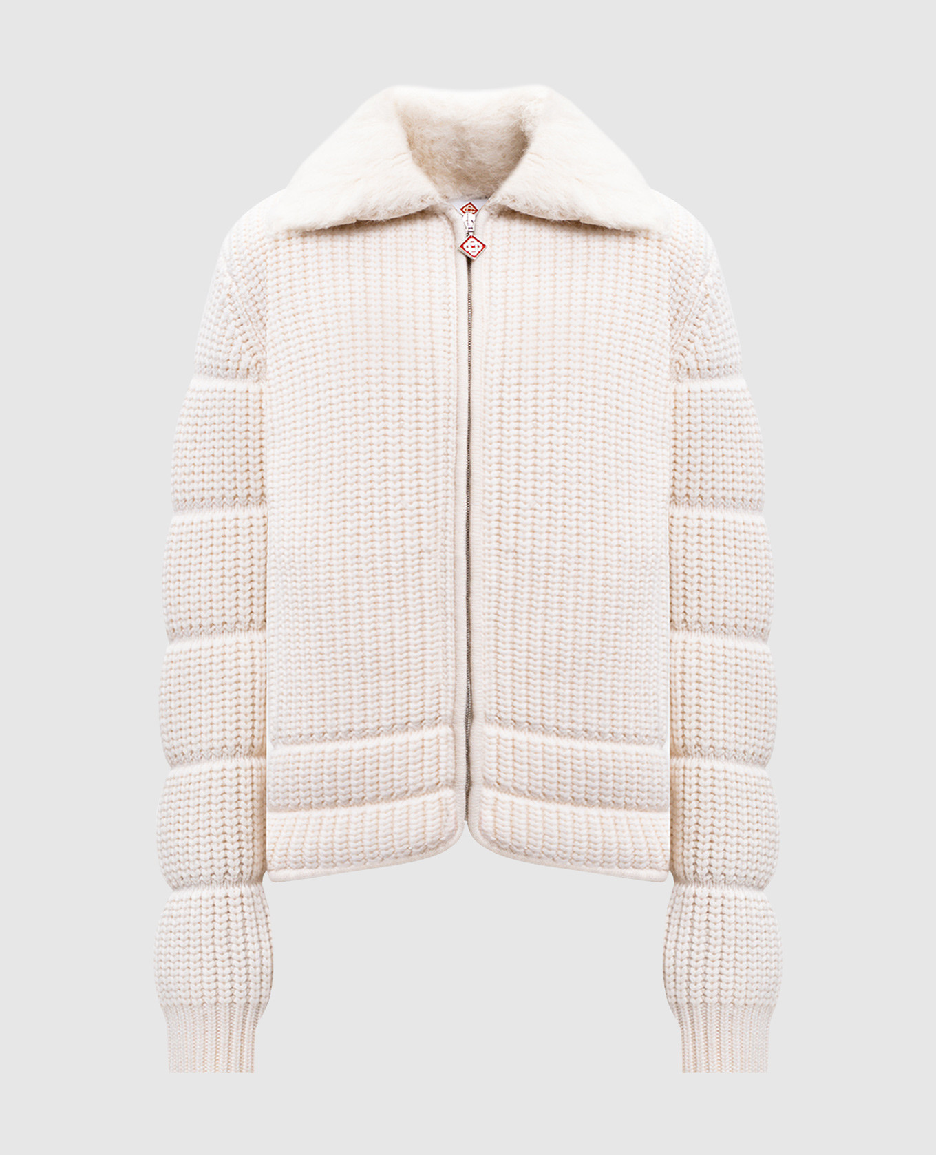 

Белая куртка из мериноса шерсти, Белый, Куртки