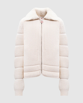 Casablanca Белая куртка из мериноса шерсти WAW25KW105601EXSKI