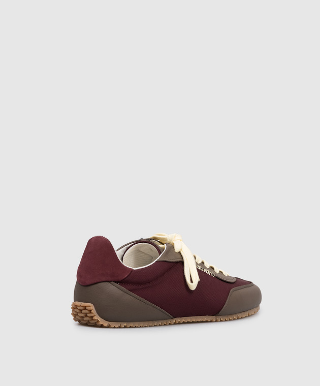 Axel Arigato Бордові комбіновані кросівки Daze Runner F3617002 зображення 3