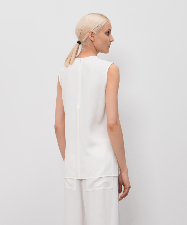 Toteme Топ кольору айворі 252WRT0508FB0192 зображення 4