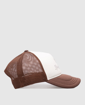 Sporty & Rich Коричнева кепка Juicy Crown Trucker AC100716689WH11