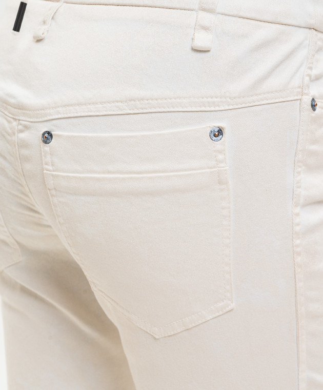 Masnada Джинси кольору айворі 8042 зображення 5