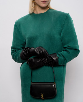 Saint Laurent Черная кожаная сумка-седл VOLTAIRE 7796420SX0W