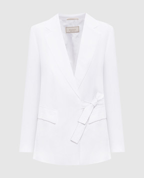 Peserico Белый жакет с льном S0122905435