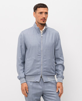 Enrico Mandelli Блакитна куртка з кашеміру 3T501B5607