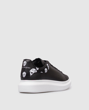 Alexander McQueen Чорні шкіряні кросівки Oversized 553680WIAKB