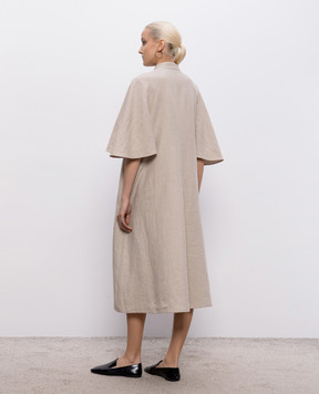 Intoca Бежева сукня з льону 261MITSDR1202