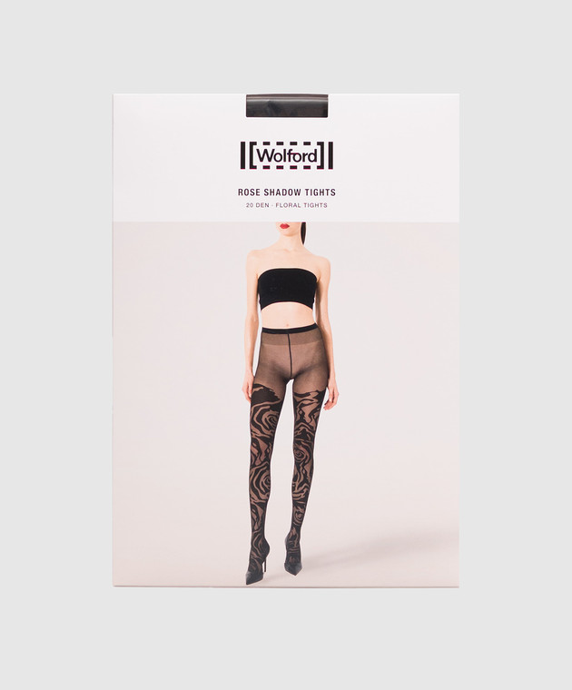 Wolford Черные колготки Rose Shadow 20 den 17683