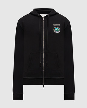 Iceberg Чорна спортивна куртка з нашивкою логотипа E0246341