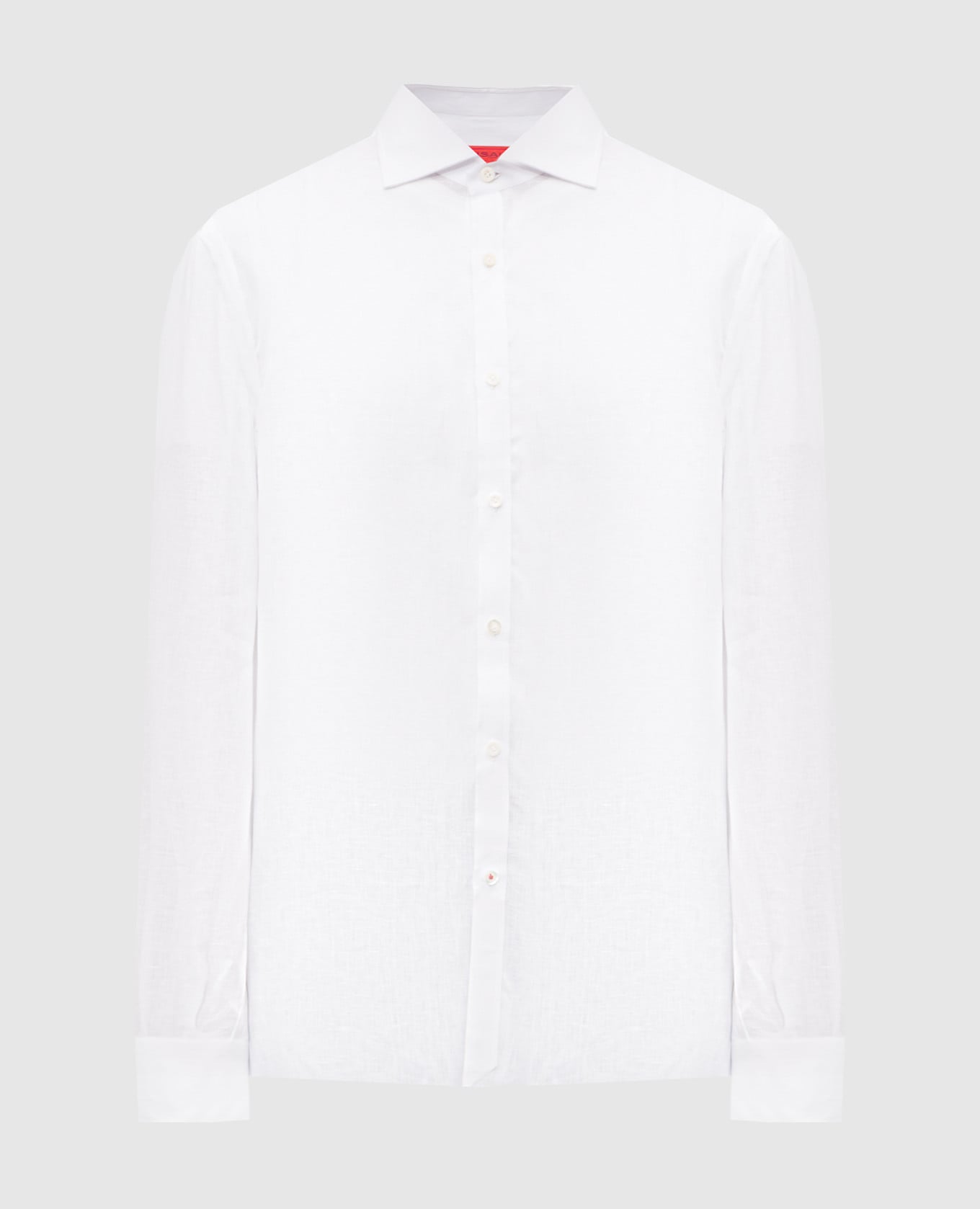 Белая рубашка из льна